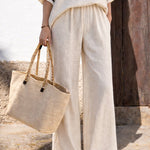 Nadorine Comfort Summer Stripe Detail Two-Piece Set