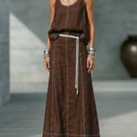 Fashion Summer Camisole Skirt Vacation Set