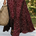 Resort Style Print Halter Neck Maxi Dress with Pockets
