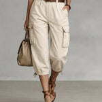 Utility High Waist Cargo Capri pants