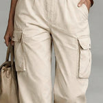 Utility High Waist Cargo Capri pants