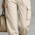 Utility High Waist Cargo Capri pants