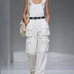 Urban Fashion Utility Pockets Cargo Jumpsuit