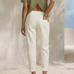 Modern Utility Pockets Elastic Waist Cropped Pants