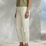 Modern Utility Pockets Elastic Waist Cropped Pants