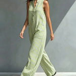 Classic Casual Stripe Shirt Dress with Pockets