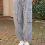 Versatile Street Style Drawstring Cargo Pants