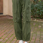 Versatile Street Style Drawstring Cargo Pants