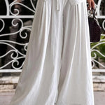 Cozy Cotton Twist Sleeveless Top and Wide-Leg Pants Set