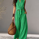 Vacation-Ready 100% Cotton Sleeveless Top Set