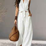 Vacation-Ready 100% Cotton Sleeveless Top Set