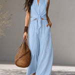 Vacation-Ready 100% Cotton Sleeveless Top Set