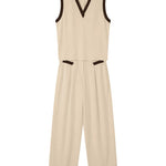 Effortless Leisure Contrast Color 100% Cotton Matching Set