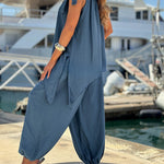 Effortless Breeze Sleeveless Top and Lantern Pants Set