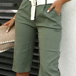 Classic Versatile High Waist Straight Cut Shorts
