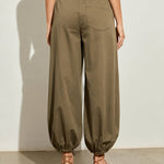 Casual Drawstring High Waist Balloon Pants