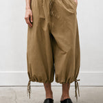 Loose Casual Drawstring Balloon Capri Pants