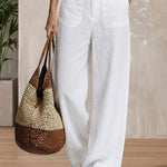 Urban Casual 100% Cotton Wide Leg Pants Matching Set