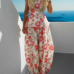 Resort Coastal Vibe Floral Print Matching Set