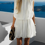 Effortless Resort Wear Bubble Mini Dress