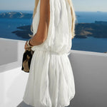 Effortless Resort Wear Bubble Mini Dress