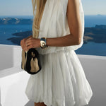 Effortless Resort Wear Bubble Mini Dress