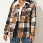 Lapel Plus Velvet Thick Plaid Jacket Wool Teddy Coat
