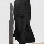 Knitted Three Piece Set Cardigan Turtleneck Sweater and Wide Leg Pants