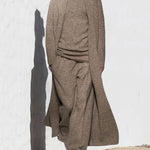 Knitted Three Piece Set Cardigan Turtleneck Sweater and Wide Leg Pants