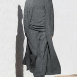Knitted Three Piece Set Cardigan Turtleneck Sweater and Wide Leg Pants