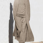 Knitted Three Piece Set Cardigan Turtleneck Sweater and Wide Leg Pants