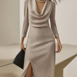 Luxury Satin Evening Elegance Dress