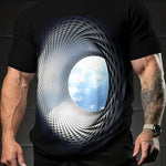 KZZ Men's Crew-Neck Short-Sleeve T-Shirt