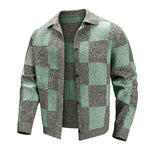 KZZ Men's street style plaid jacket