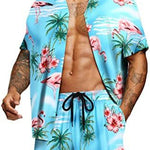 KZZ Men's Hawaiian-Style Suit