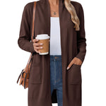 Nadorine Lightweight Open Front Knit Cardigans with Pocket (US Only)