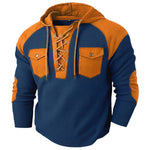 KZZ Men's casual hooded sweatshirt