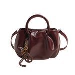 Lightweight crossbody handbag pleated cloud bag