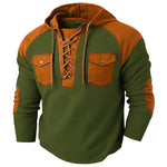 KZZ Men's casual hooded sweatshirt