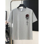 KZZ Men's Casual Short-Sleeve T-Shirt