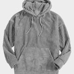 KZZ Men's Autumn/Winter Hooded Solid Color Hoodie