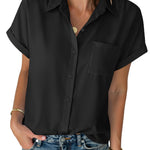 Zeagoo Zeagoo Casual Short Sleeve Button Down Shirt for Women Casual Loose Business Casual 2026 | Under $40