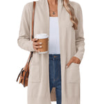 Nadorine Lightweight Open Front Knit Cardigans with Pocket (US Only)