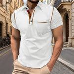 KZZ Men's Regular Fit Short Sleeve Top, Casual Sport Shirt