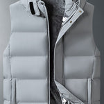 KZZ Plus size men's autumn and winter hooded vest