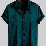 KZZ Men's Embroidered Short-Sleeve Shirt