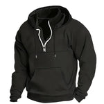 KZZ Men's Heavyweight Hooded Sweatshirt - Winter Warm Pullover Hoodie
