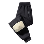 KZZ  Men's Casual Pants: Drawstring cuffs, zippered pockets,  men's casual pants.