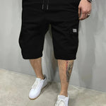 KZZ Men's Shorts, Slanted Pockets, Versatile Casual Pants