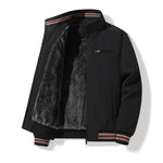 KZZ Men's Autumn Winter New Casual Trendy Stand Collar Jacket